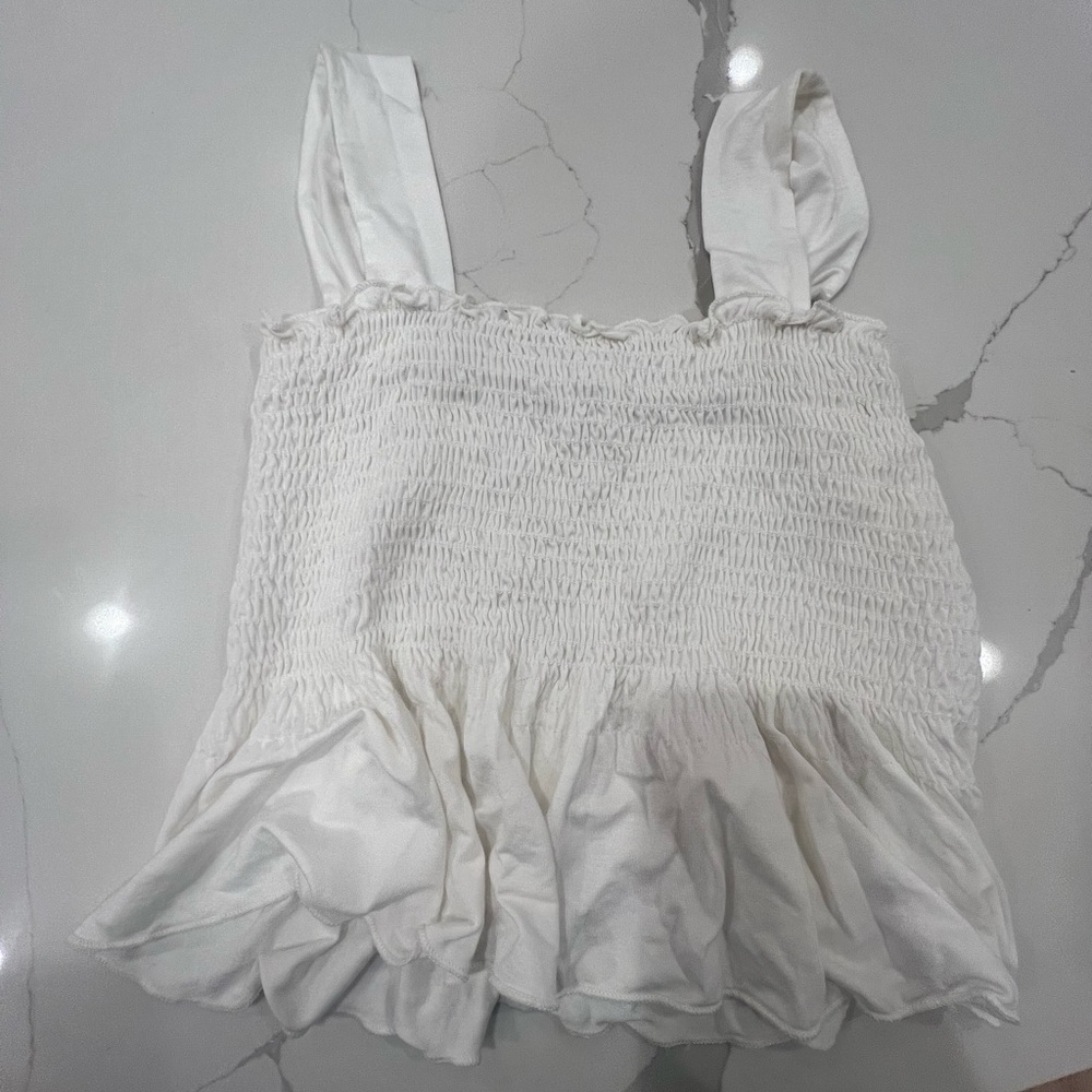 White Mod on Trend Top